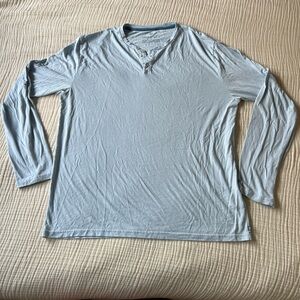 Free Fly Apparel Light Blue Long Sleeve Henley